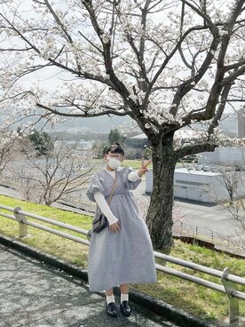 「CHAN ME（チャンミ）のアイテム」を使った、縁さん（レディース・166cm）の春コーディネート