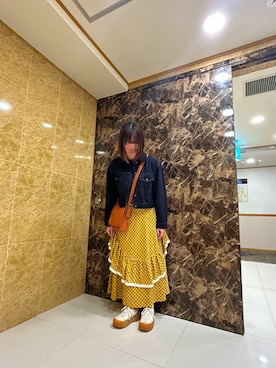 「eLur（エラー）のアイテム」を使った、まなささん（レディース・159cm）の秋コーディネート