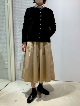 「アイテム（ビジネスシャツ）」を使った、BRICK HOUSE by Tokyo Shirts 伊丹イオンモール店さん（レディース・153cm）の秋コーディネート