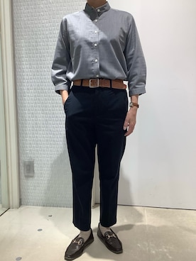 「東京シャツ」｜BRICK HOUSE by Tokyo Shirts 伊丹イオンモール店さん（レディース・153cm）の春コーディネート