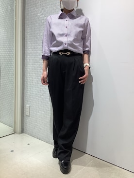 「ビジネススタイル」｜BRICK HOUSE by Tokyo Shirts 伊丹イオンモール店さん（レディース・153cm）の夏コーディネート