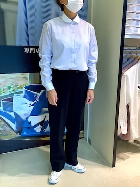 「クレリック」｜BRICK HOUSE by Tokyo Shirts 伊丹イオンモール店さん（レディース・155cm）の夏コーディネート