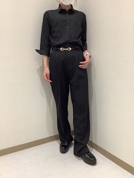 「アイテム（ビジネスシャツ）」を使った、BRICK HOUSE by Tokyo Shirts 伊丹イオンモール店さん（レディース・153cm）の夏コーディネート