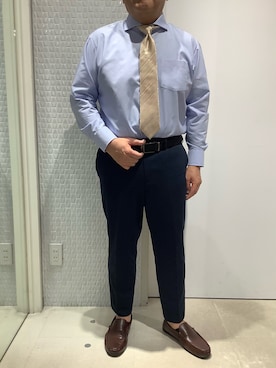 「東京シャツ」｜BRICK HOUSE by Tokyo Shirts 伊丹イオンモール店さん（メンズ・169cm）の春コーディネート