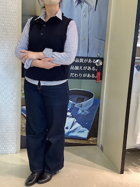 BRICK HOUSE by Tokyo Shirts 伊丹イオンモール店さん（レディース・160cm）の冬コーディネート