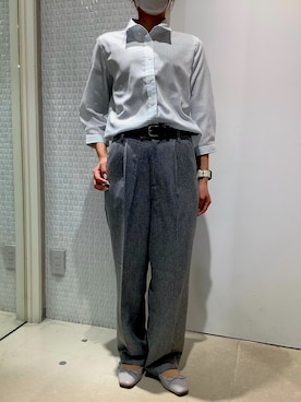 「東京シャツ」｜BRICK HOUSE by Tokyo Shirts 伊丹イオンモール店さん（レディース・153cm）の春コーディネート
