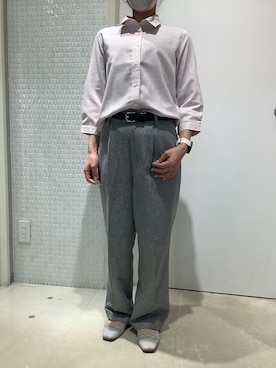 「TOKYO SHIRTS（トウキョウシャツ）のアイテム（シャツ/ブラウス）」を使った、BRICK HOUSE by Tokyo Shirts 伊丹イオンモール店さん（メンズ・169cm）の春コーディネート