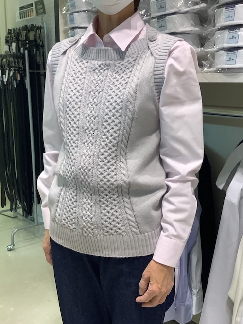 BRICK HOUSE by TOKYO SHIRT ベスト ジレ ベーシック ボートネック