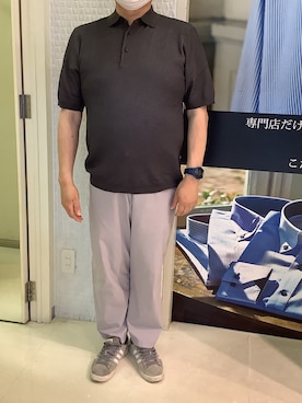 「軽量ニット」｜BRICK HOUSE by Tokyo Shirts 伊丹イオンモール店さん（メンズ・168cm）の夏コーディネート