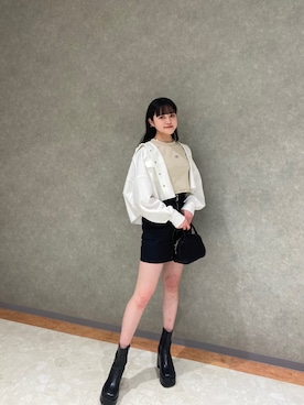 山崎愛実さん（レディース・164cm）の春コーディネート