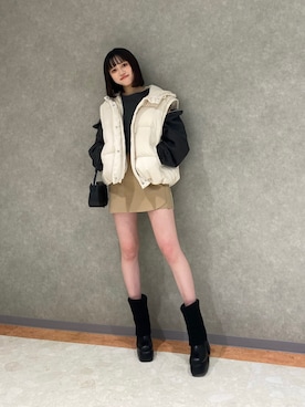 山崎愛実さん（レディース・165cm）の秋コーディネート