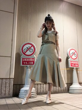 山崎愛実さん(レディース・164cm)の春コーディネート