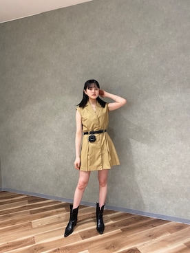 山崎愛実さん（レディース・164cm）の春コーディネート