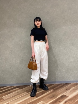 山崎愛実さん（レディース・164cm）の春コーディネート