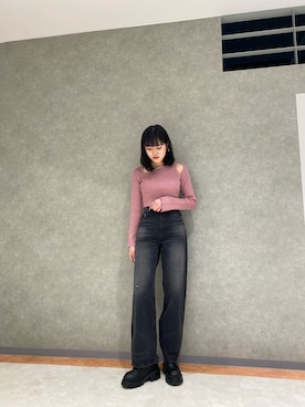 山崎愛実さん(レディース・164cm)の冬コーディネート