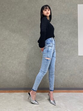 山崎愛実さん（レディース・164cm）の冬コーディネート