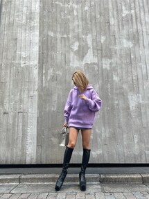 ストレッチフェイクレザー チャンキーロングブーツ｜ジェイダ