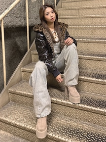 Hoodie Fake Leatherコート｜ジェイダ（GYDA）アウトレット公式通販