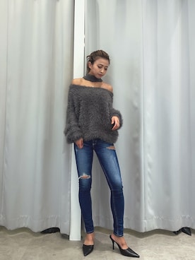 「GYDA（ジェイダ）のアイテム（その他シューズ）」を使った、katsusaさん（レディース・161cm）の秋コーディネート