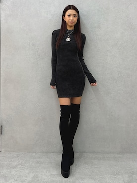 katsusaさん（レディース・161cm）の冬コーディネート