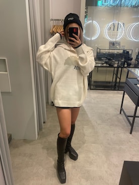 katsusaさん（レディース・161cm）の冬コーディネート