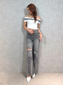 SymmetryGYDAオフショルニットトップス｜ジェイダ（GYDA）アウトレット