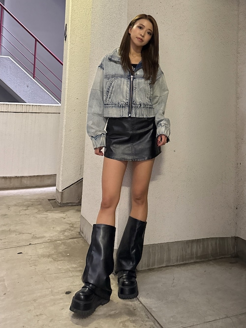 ぎゅうこつすーぷ GD Edgeデニムブルゾン GYDA（ジェイダ） ブルゾン アウター GD Edgeデニムブルゾン
