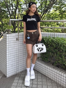 leopard patternスカートライクショートパンツ leopard patternスカートライクショートパンツ[品番