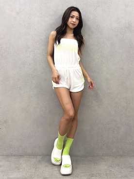 「ロンパース」｜katsusaさん（レディース・161cm）の夏コーディネート