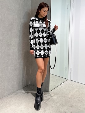「冬服コーデ」｜「アイテム（ワンピース）」を使った、katsusaさん（レディース・161cm）の冬コーディネート