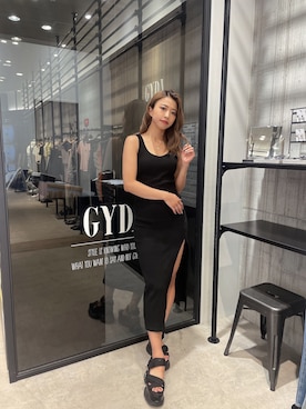 「GYDA（ジェイダ）のアイテム（ワンピース/ドレス）」を使った、katsusaさん（レディース・161cm）の夏コーディネート