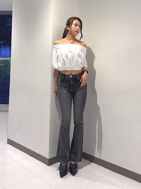 「GYDA（ジェイダ）のアイテム」を使った、katsusaさん（レディース・161cm）の夏コーディネート