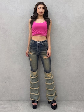 katsusaさん（レディース・161cm）の夏コーディネート