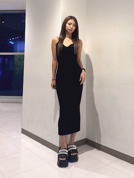 「GYDA（ジェイダ）のアイテム」を使った、katsusaさん（レディース・161cm）の夏コーディネート
