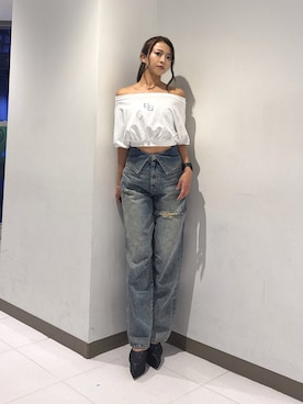 「GYDA（ジェイダ）のアイテム」を使った、katsusaさん（レディース・161cm）の夏コーディネート