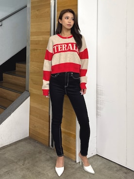 「GYDA（ジェイダ）のアイテム（パンプス）」を使った、katsusaさん（レディース・161cm）の秋コーディネート