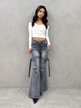 「GYDA（ジェイダ）のアイテム（パンプス）」を使った、katsusaさん（レディース・161cm）の秋コーディネート