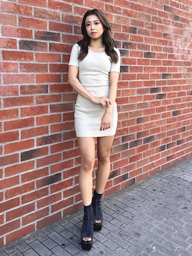 「GYDA（ジェイダ）のアイテム」を使った、katsusaさん（レディース・161cm）の夏コーディネート