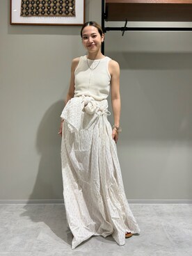 松岡奈瑠さん（レディース・157cm）の夏コーディネート