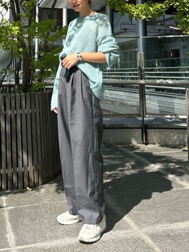 松岡奈瑠さん（レディース・157cm）の秋コーディネート