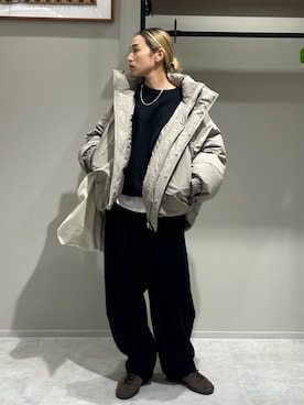 松岡奈瑠さん（レディース・157cm）の冬コーディネート