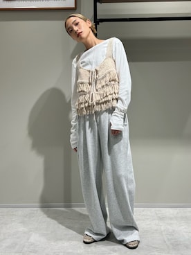 松岡奈瑠さん（レディース・157cm）の秋コーディネート