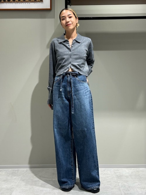 百田夏菜子コラボ】レースコンビルーズデニム（デニムパンツ