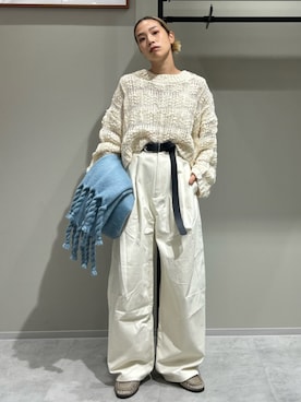 松岡奈瑠さん（レディース・157cm）の秋コーディネート