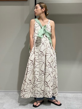 松岡奈瑠さん（レディース・157cm）の夏コーディネート