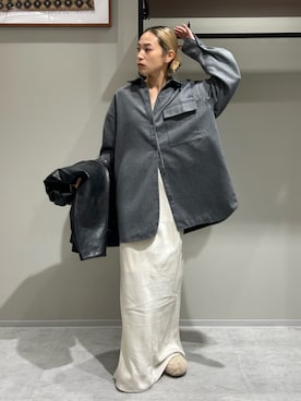 松岡奈瑠さん（レディース・157cm）の秋コーディネート