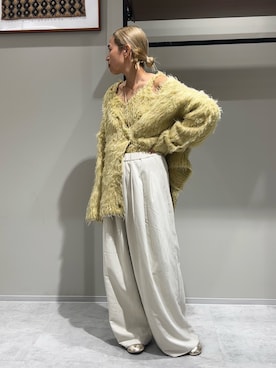 「Ungrid（アングリッド）のアイテム（バレエシューズ）」を使った、松岡奈瑠さん（レディース・157cm）の秋コーディネート