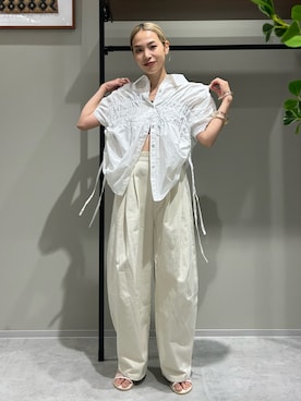 松岡奈瑠さん（レディース・157cm）の夏コーディネート