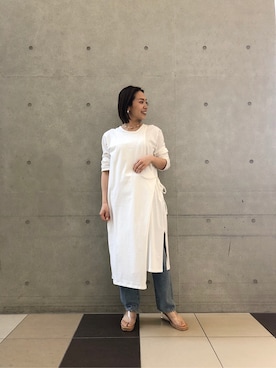 松岡奈瑠さん（レディース・157cm）の春コーディネート