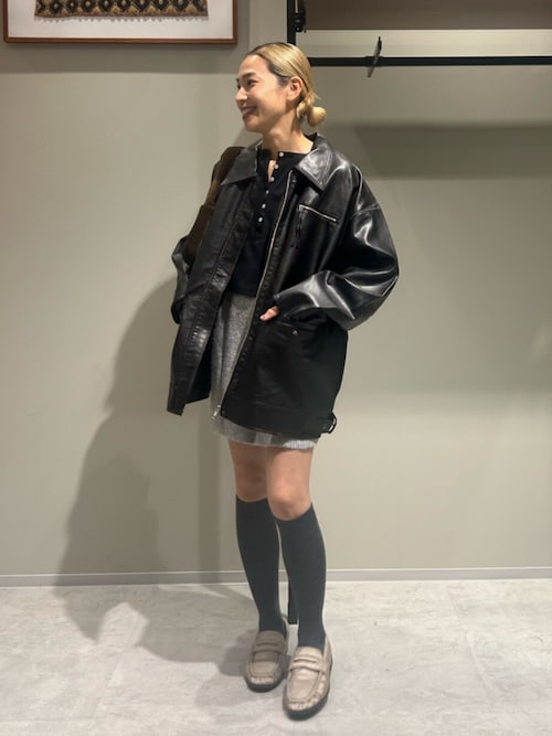 Ungridヴィンテージフェイクレザーブルゾン　25SS ※タグ付き Ungrid (アングリッド ) - フェイクレザーブルゾン - FAITHWEB